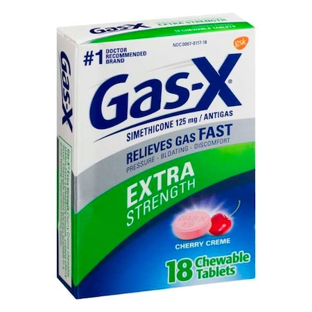 Gas-X Cherry Creme Tablets 18 Count, PK24 44069870